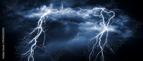 Fototapeta Naklejka Na Ścianę i Meble -  Stormy sky with lightning