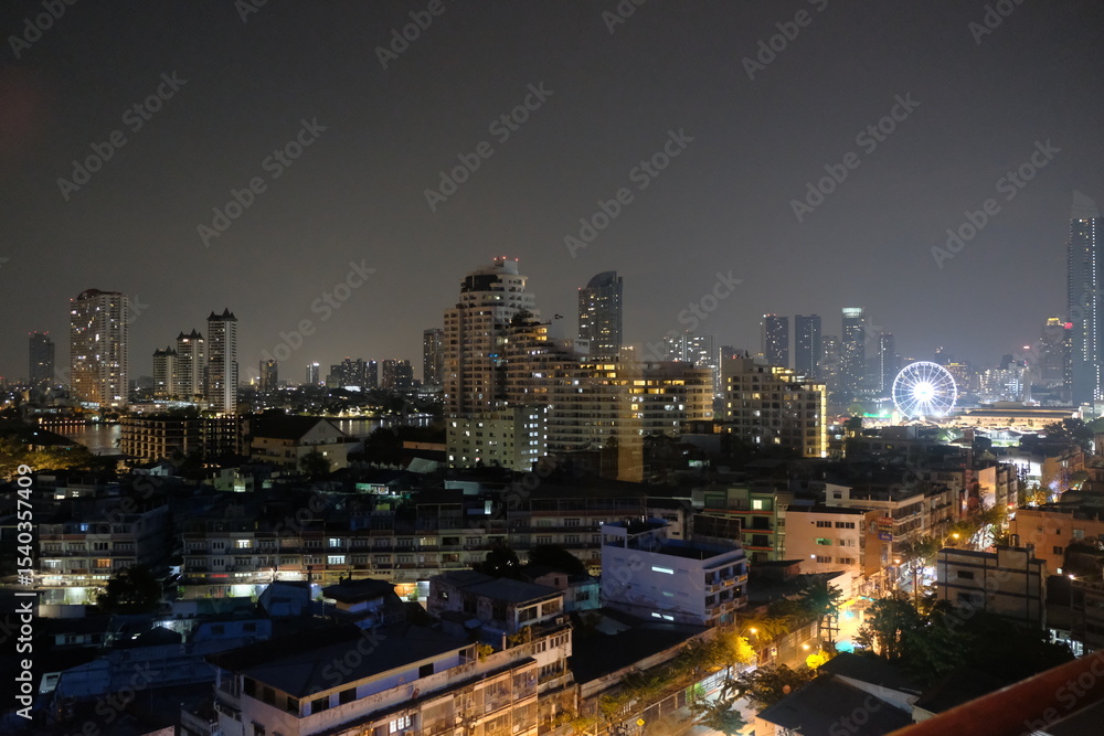 Fototapeta premium Bangkok Skyline at Night