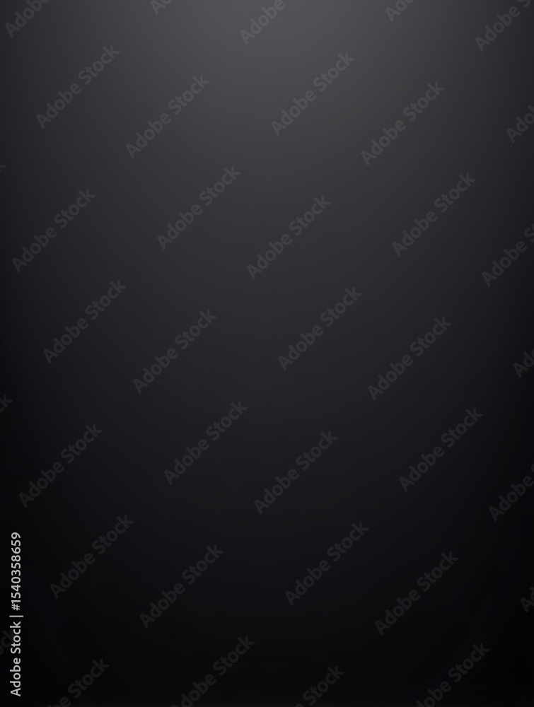 Fototapeta premium Dark Monochrome Gradient with Soft Matte Texture and Center Illumination,AI