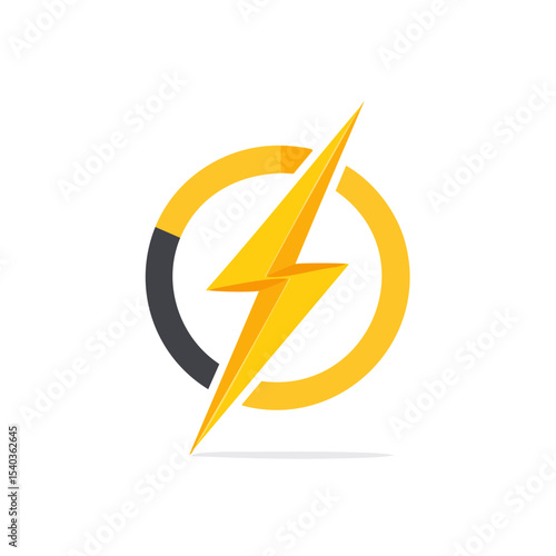 Yellow Lightning Bolt Symbol in Circle Energy and Power Concept on Black Background Free Download Yellow Lightning Bolt Symbol in Circle Energy and Power Concept on Black Background - GFXLoad