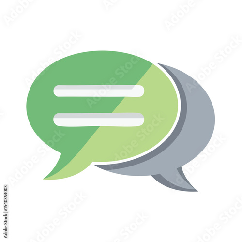Communication Concept with Overlapping Speech Bubbles Illustrating Dialogue and Conversation for Digital or Print Media