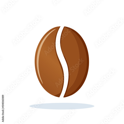 Single coffee bean against black background inviting a flavorful beverage offering invigorating aroma caffeine boost