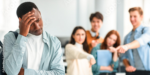 Bild auf Leinwand Bullying Concept