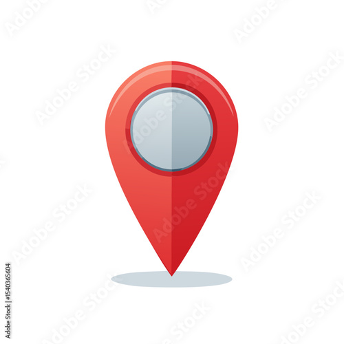Free Download Red map pointer icon on black background indicates location, navigation and destination concepts - GFXLoad