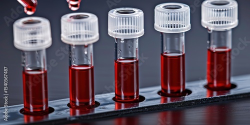 test tubes with blood