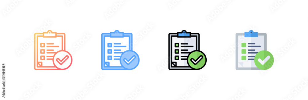 Compliance icon set multiple style collection Compliance icon set multiple style collection