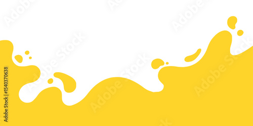 honey background of Modern poster, dynamic splashes and drops. Vector illustration in a flat style of minimalism