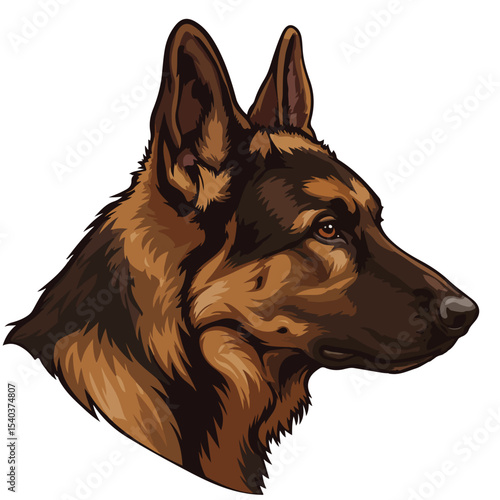 animal, illustration, pet, german shepherd, dog, breed, german, vector, black, cute, head, shepherd, art, drawing, cartoon, canine, isolated, puppy, symbol, silhouette, friend, hound, domestic, mammal