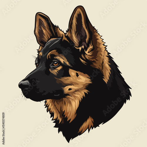 animal, illustration, pet, german shepherd, dog, breed, german, vector, black, cute, head, shepherd, art, drawing, cartoon, canine, isolated, puppy, symbol, silhouette, friend, hound, domestic, mammal