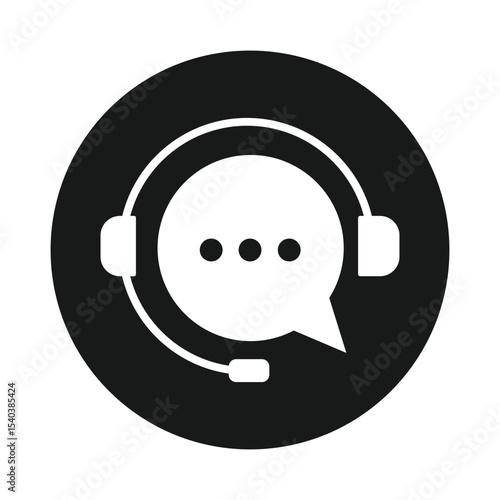 Help and Support Icon. Support Icon can be used for company, logo, and others. speech bubble on white background. Vector illustration.