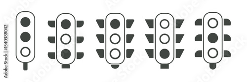 traffic light icon, traffic light vector illustration-simple illustration of traffic light, perfect for traffic light logos and icons