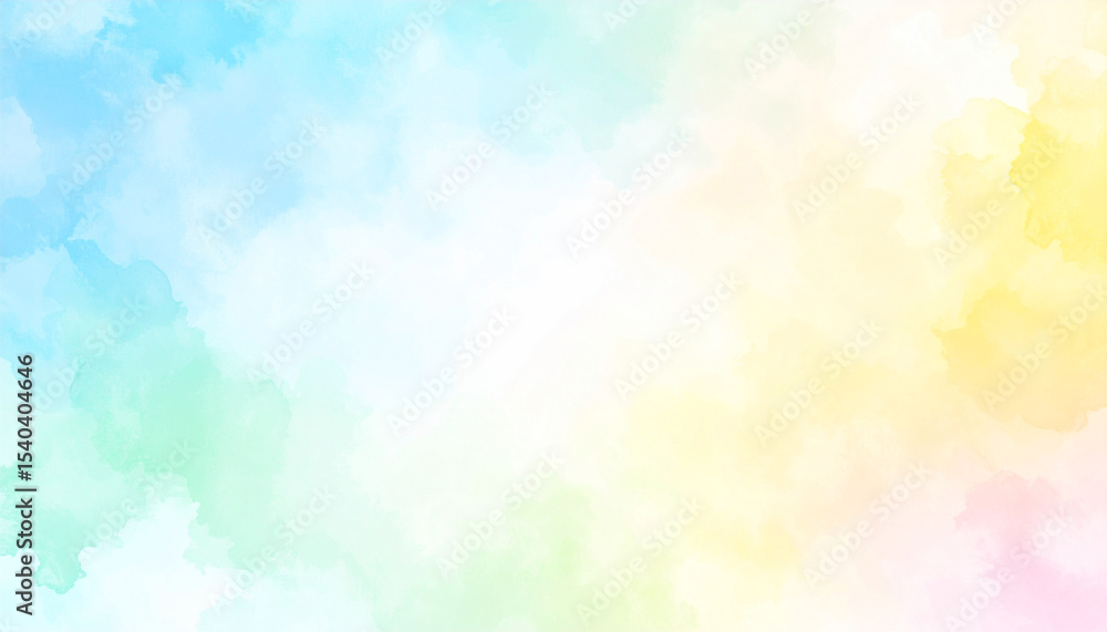 Soft pastel watercolor texture with yellow and mint green tones Soft pastel watercolor texture with yellow and mint green tones