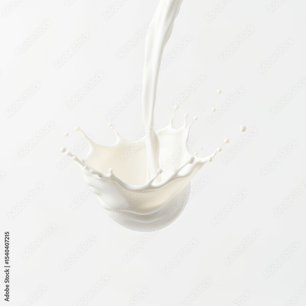 Milk Pouring from a Carton into a Glass Milk Pouring from a Carton into a Glass