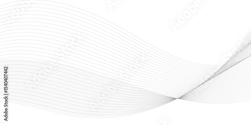 Abstract wavy grey blend technology liens background. Digital frequency track equalizer. Abstract frequency sound wave lines and twisted curve lines background. Banner design background.