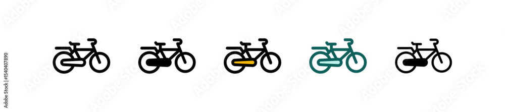 Fototapeta premium Bycycle multiple icon