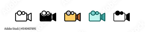 Video Camera multiple icon