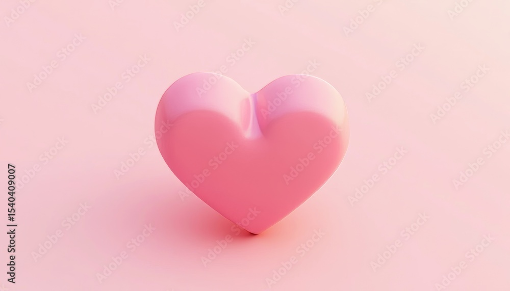 Pink Heart Shape on Pink Background Pink Heart Shape on Pink Background