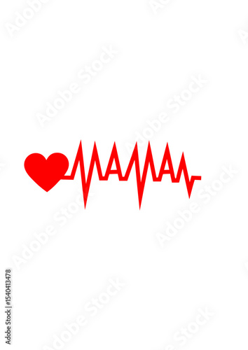 maman trace courbe cardiaque fete des meres