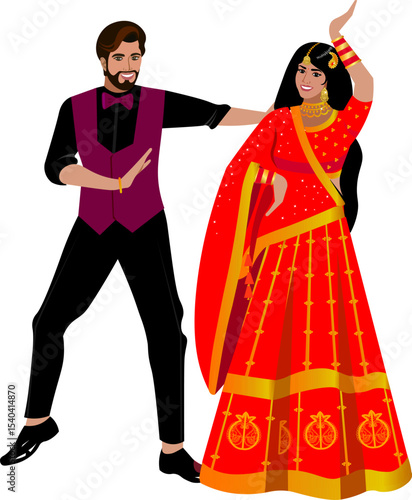 wedding indian  matchless couple