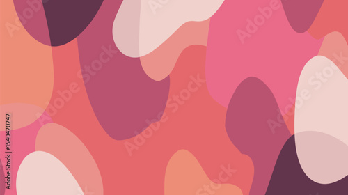 Abstract shapes overlap creating vibrant color fields background design graphic texture