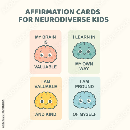 affirmation-cards-neurodiverse-kids-colorful-brain-pastel
