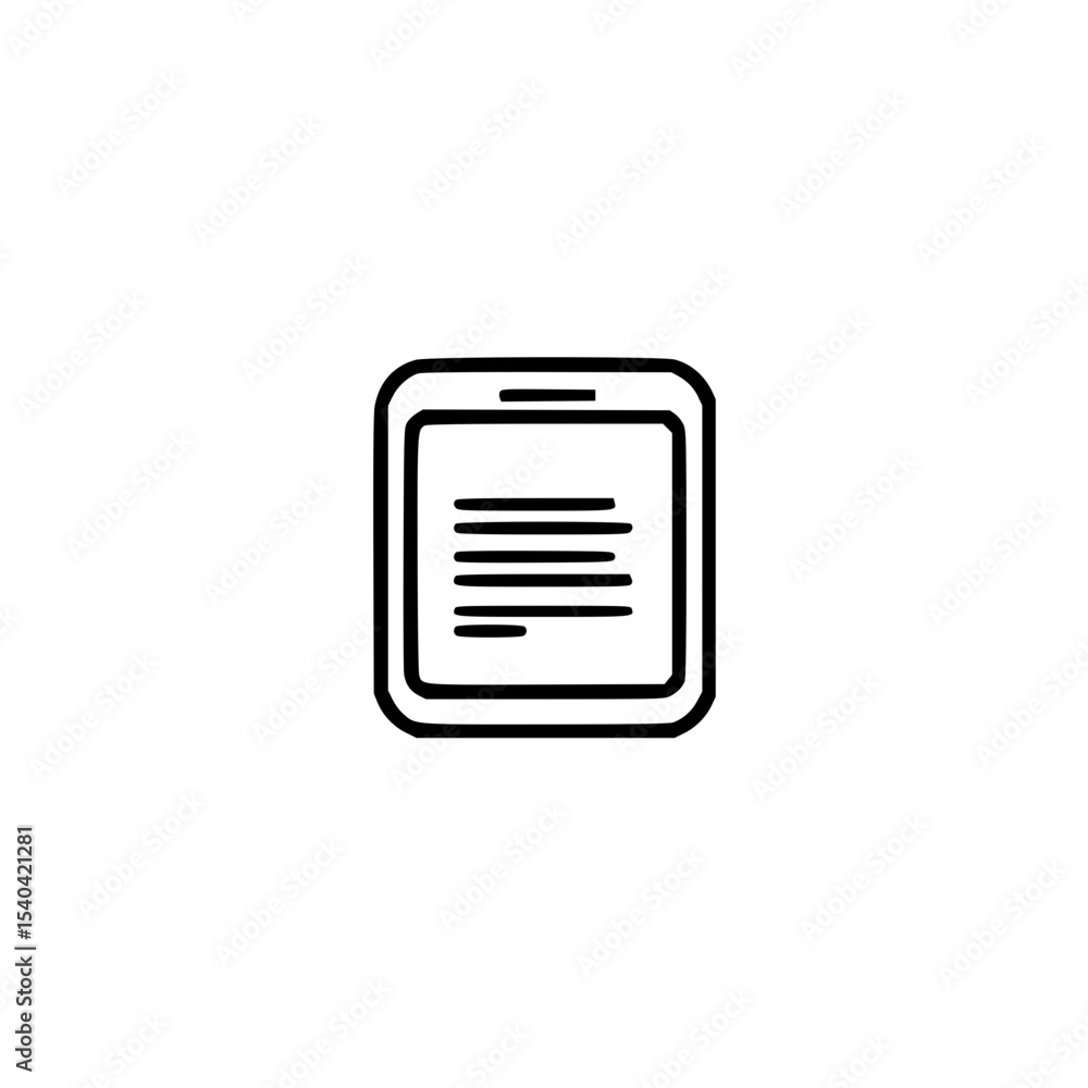 Tab screen icon vector Tab screen icon vector