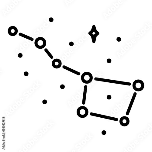 The Big Dipper Constellation Icon