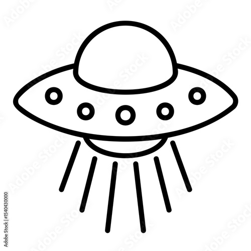 UFO or alien spacecraft icon