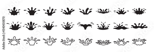 Clean Transparent Water Splash – Vector Art for Refreshing Themes. Victor illustration eps 10