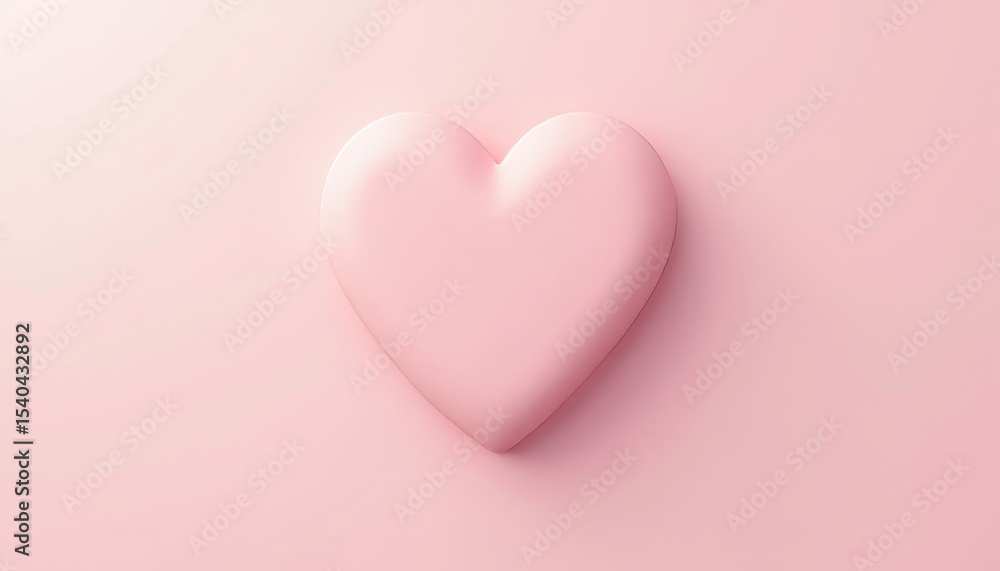 Pink heart shape on pink background Pink heart shape on pink background