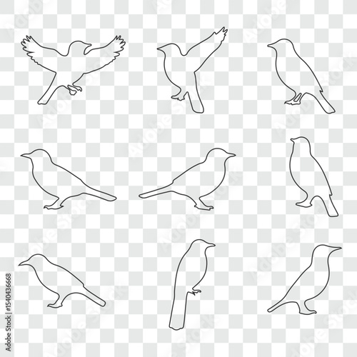 Flat and Minimal crow icon vector illustration isolated on white background an bart icon