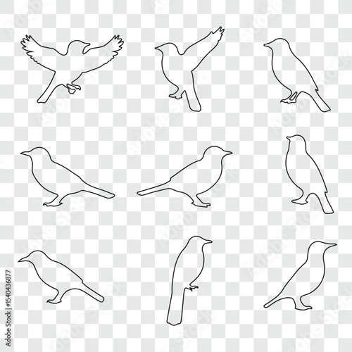 Flat and Minimal crow icon vector illustration isolated on white background an bart icon