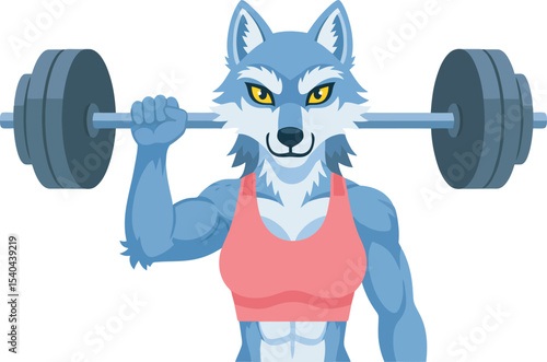 Muscular Pit Bull Doing Push-Ups Fitness, Strength, and Canine Power