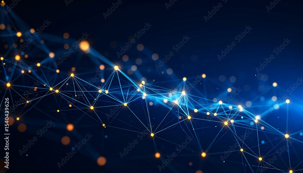 Fototapeta premium Global Network Connection Abstract.