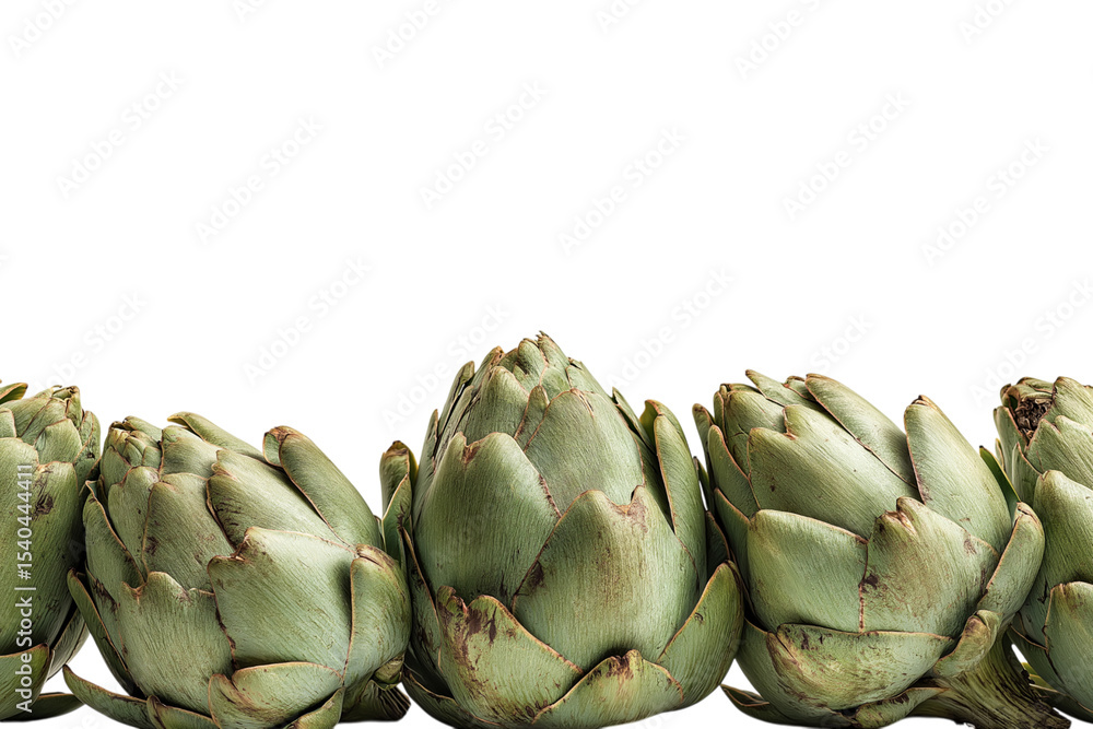 Fresh artichokes isolated on white background Fresh artichokes isolated on white background