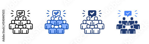 Majority icon sheet multiple style collection