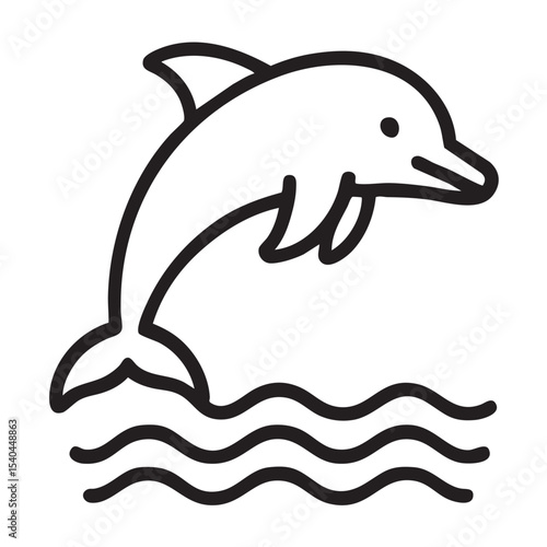 dolphin jumping isolated on white background