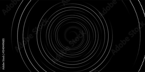 Halftone circular dotted frames set. Circle dots texture isolated on white background. Spotted spray texture. Vector abstract design element spiral circle sound wave vector dots circle