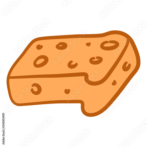 Pastry Breads and Baguettes Illustration Set