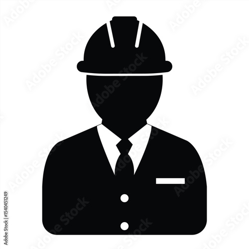 icon entrepreneur Project Manager Engineer Architect. vector illustration
