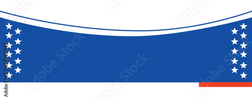 PNG American Flag Looking Footer for web and print media use Vector EPS.