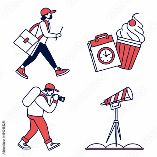 Courier delivery service photographer filmmaking production