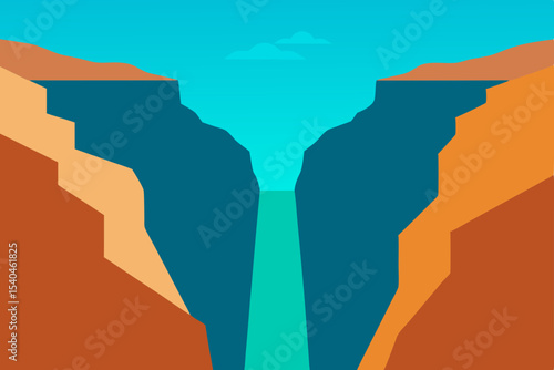 Majestic Canyon Landscape A Breathtaking Vista of Nature's Grandeur