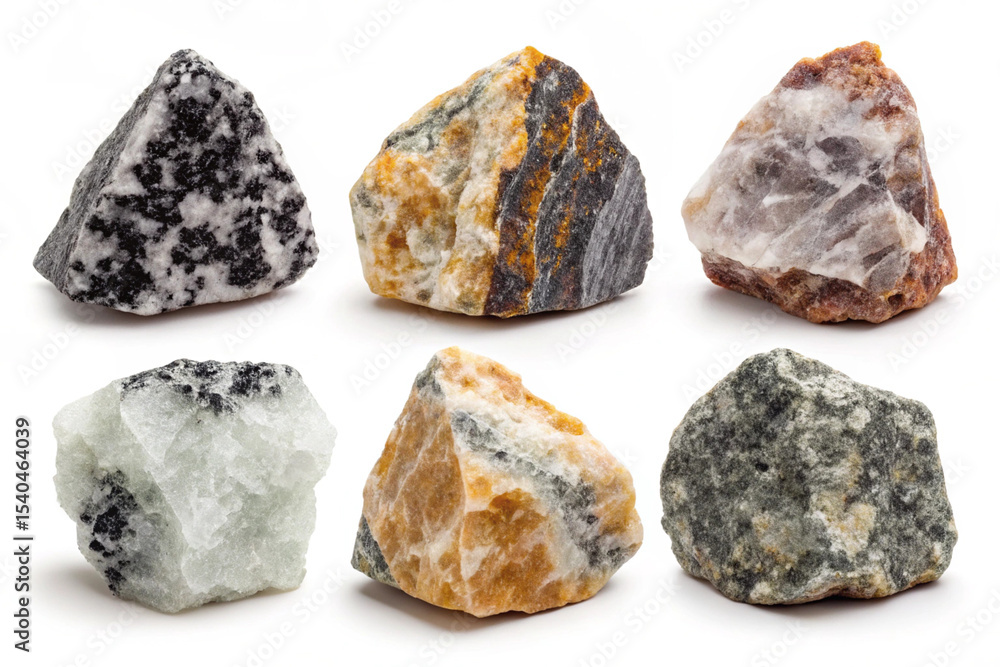 Six Unique Raw Gemstones A Collection of Precious Stones Six Unique Raw Gemstones A Collection of Precious Stones