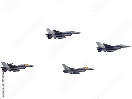 Fighter jet fighter aircraft isolated on white background.