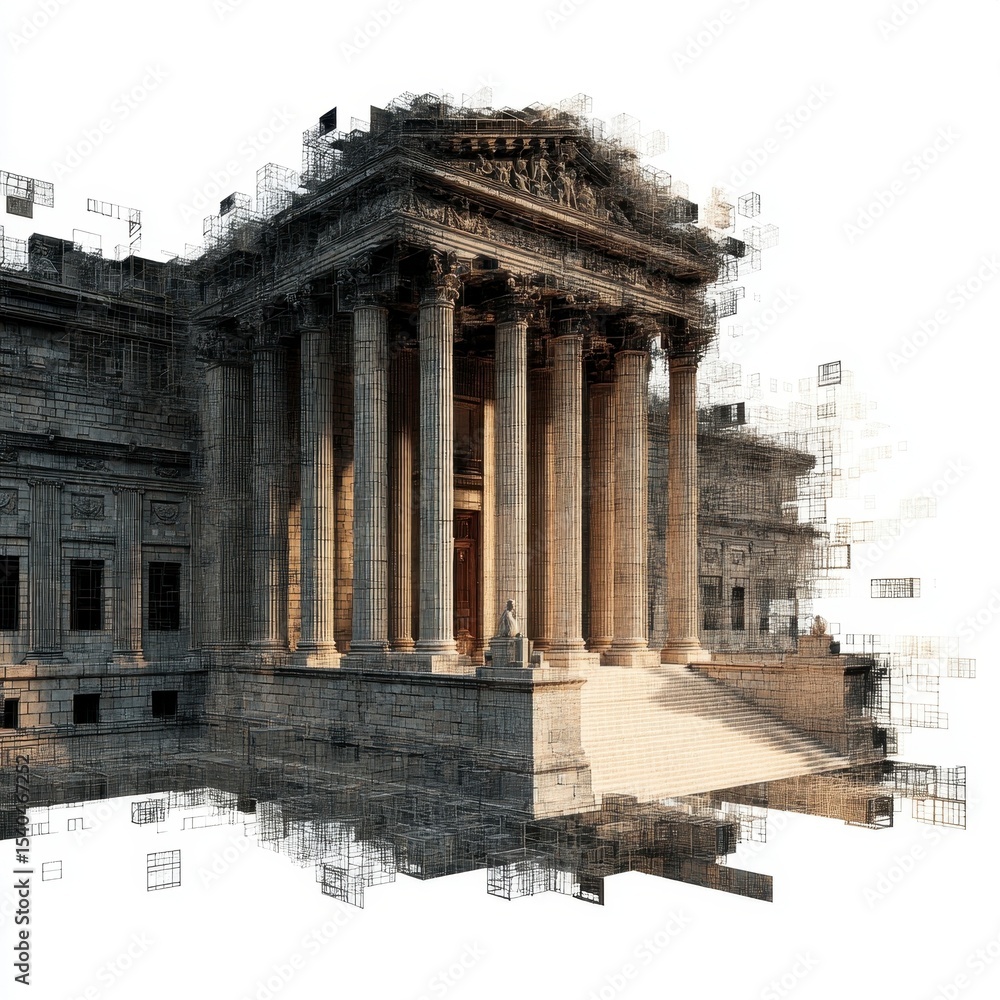 Obraz premium Architectural Fragmentation Art