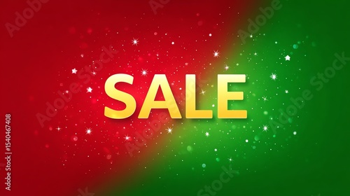 Vibrant sale announcement with festive colors and sparkling background.