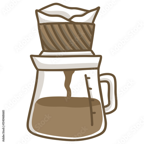 illustrator of coffee drip