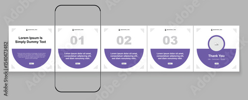 Tips Instagram social media carousel post template or LinkedIn carousel banner collection