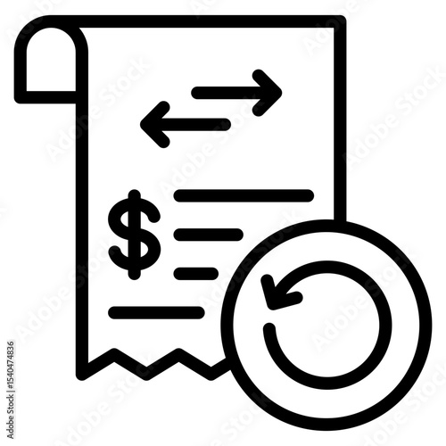 Transaction History  Icon Element For Design